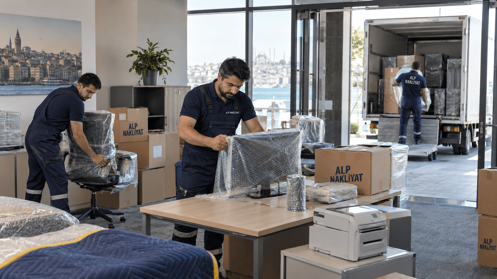 İstanbul ofis ve büro taşımacılığı bilgisayar, mobilya ve arşiv paketleme hizmeti